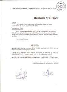 RESOLUCION Nº04-20