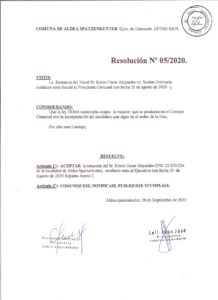 RESOLUCION Nº05-20