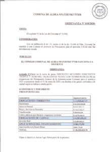 ORDENANZA Nº 018-20