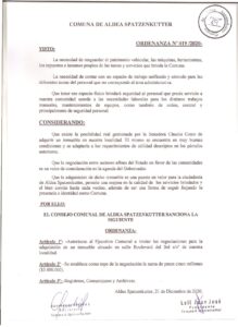 ORDENANZA Nº 019-20