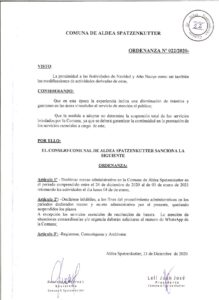 ORDENANZA Nº022-20