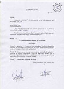 DECRETO Nº 011-21