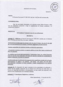 DECRETO Nº 017-21