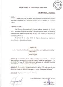 ORDENANZA Nº 028-21