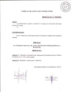 ORDENANZA Nº 029-21