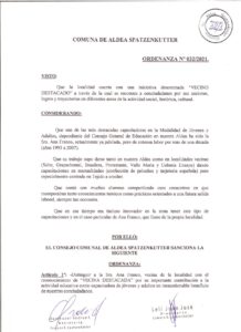 ORDENANZA Nº 032-21