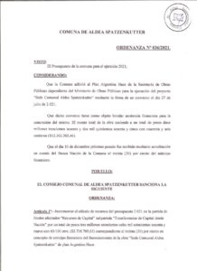 ORDENANZA Nº 036-21