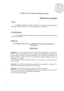 ORDENANZA N° 024-21