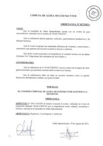 ORDENANZA N° 027-21