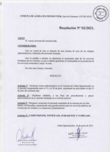 RESOLUCION Nº 02-2021
