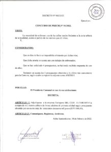 DECRETO Nº 002-22