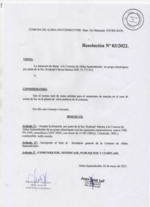 RESOLUCION Nº 003-22