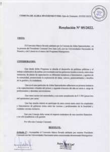RESOLUCION Nº 005-22