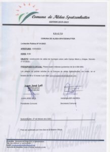 edicto mano de obra
