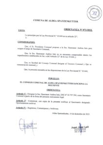 ORDENANZA N°071-23
