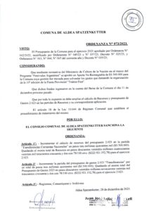 ORDENANZA N°073-23