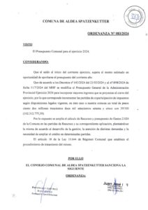 ORDENANZA N°083-24