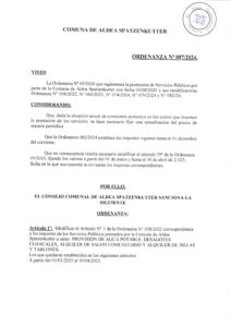 ORDENANZA N°087-24