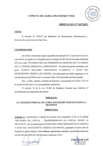 Ordenanza N 047-22