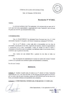 Resolucion N 07-22