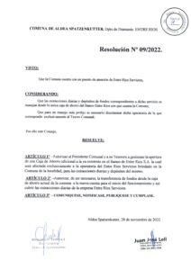 Resolucion N 09-22