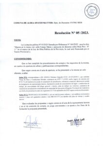 Resolucion N°05-23